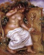 Pierre Renoir The Bather at the Fountain painting